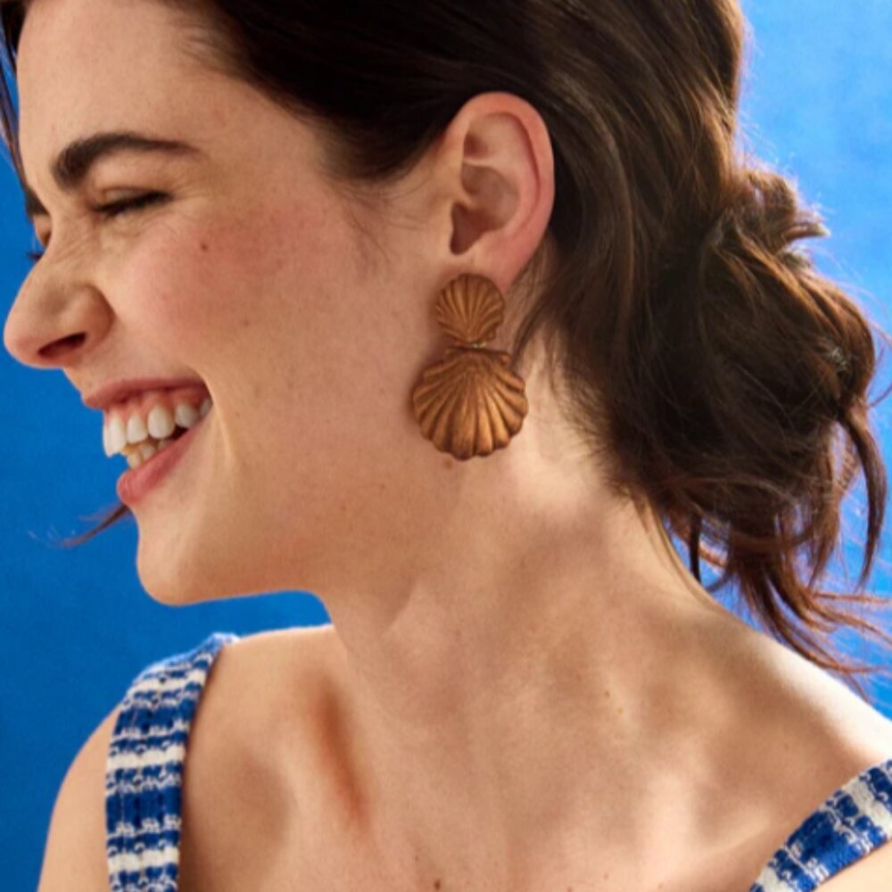 Baublebar Seashell Earrings (NEW) - Picture 2 of 2